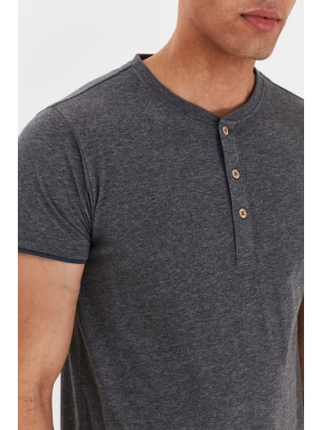INDICODE Layershirt IDTony 40126MM Kurzarmshirt mit Knopfleiste in Grau