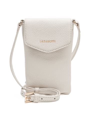 Lazarotti Bologna Leather Handytasche Leder 10 cm in offwhite