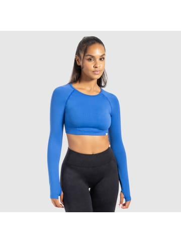 SMILODOX Longsleeve Linnea in Blau