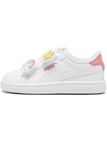 Puma Kinder Sneaker "Smash 3.0 Badges V Inf" in Weiß