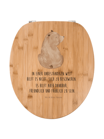 Mr. & Mrs. Panda Klobrille Bär Schulterblick mit Spruch in Braun