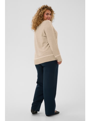 KAFFE curve Strickpullover KCjina Regular fit in Feather Gray Melange