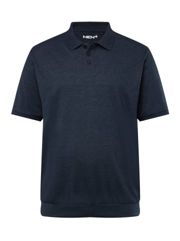 Men Plus Poloshirt in navy blau