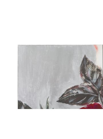 Mauro Ferretti Gemälde auf mehrfarbiger Leinwand mit Blumenmotiv, 90 x 3,7 x 90 cm