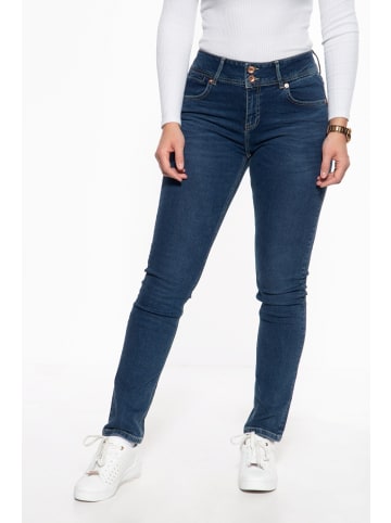 ATT Jeans ATT Jeans Slim Fit Jeans mit hohem Bund Chloe in blau