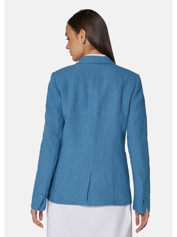 MADELEINE Leinenblazer in Boxy-Form in hellkobaltblau