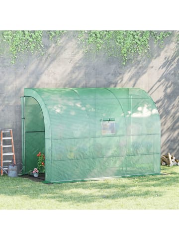 Outsunny Gewächshaus 300L x 150B x 213H cm Grün