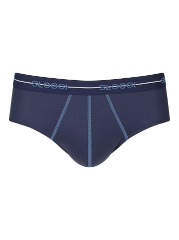 Sloggi Slip 2er Pack in Dunkelblau/Blau