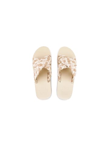 Flip Flop Sandalen "wedgy*cross" in beige