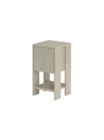 CALICOSY Nachttisch EMA in Travertin - (W) 30 x (H) 55 x (L) 30 cm
