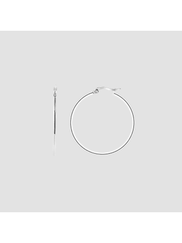 Adeliás Damen Ohrringe – Creole aus Edelstahl in silber