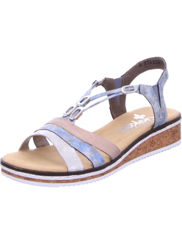 rieker Keilsandalette in blau