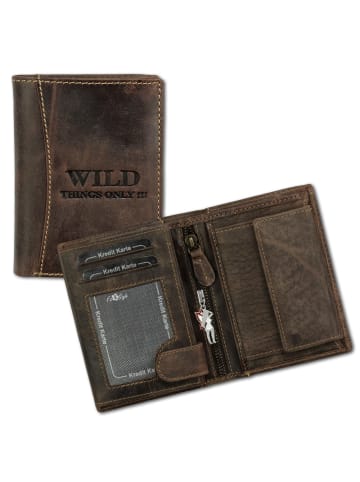 Wild Things Only Portemonnaie Leder ca. 9,5cm breit ca. 12,5cm hoch