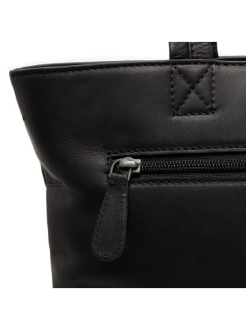 The Chesterfield Brand Alveron Shopper Tasche Leder 33 cm Laptopfach black