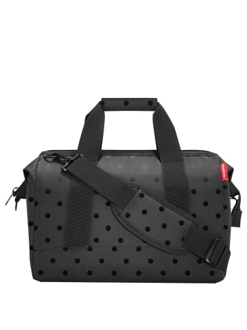 Reisenthel travelling allrounder M - Reisetasche 40 cm (twist maroon) in glossy dots black