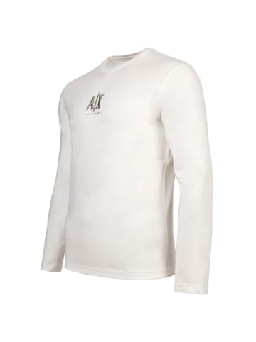 Armani Exchange Longsleeve 1er Pack in Weiß