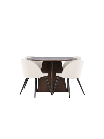 ebuy24 Essgruppe Bootcut (5-teilig) Mocca 110 x 110 cm
