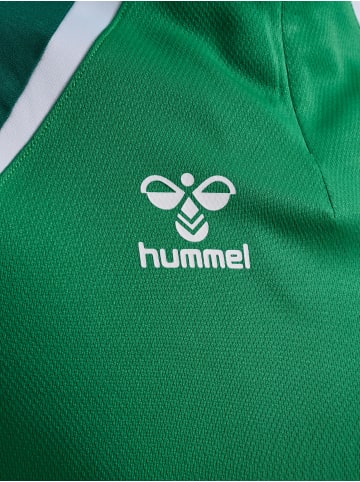 Hummel Halbreißverschluss Jacke Daumenlöcher Hmllead Erwachsene in JELLY BEAN/EVERGREEN
