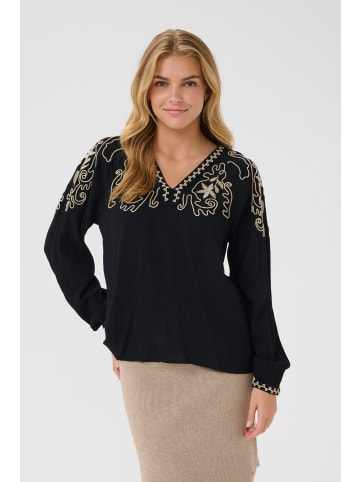 Cream Langarm-Bluse CRRosine Regular fit in Pitch Black