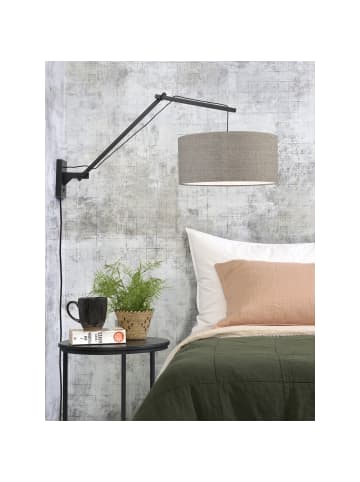 GOOD&MOJO Wandlampe Andes - Bambus Schwarz/Taupe - 95x47x55cm