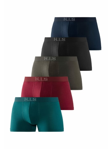 H.I.S Boxer in petrol, bordeaux, schwarz, olivgrün, navy