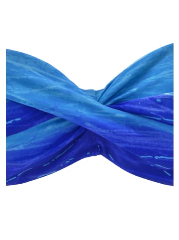 LASCANA Bügel-Bandeau-Bikini in blau-bedruckt