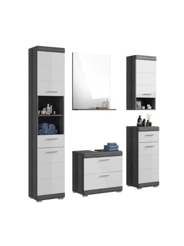 ebuy24 Badmöbelset Scout Weiß 164 x 37 cm