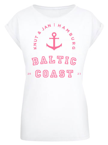 F4NT4STIC Extended Shoulder T-Shirt PLUS SIZE  Baltic Coast in weiß