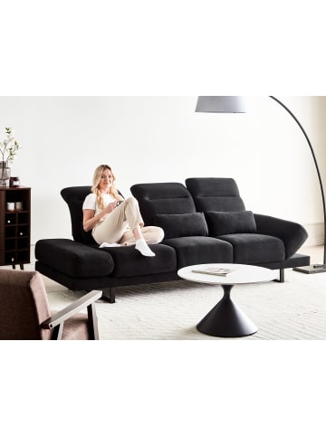Beliani 4-tlg 3-Sitzer Sofa IKAST in Schwarz