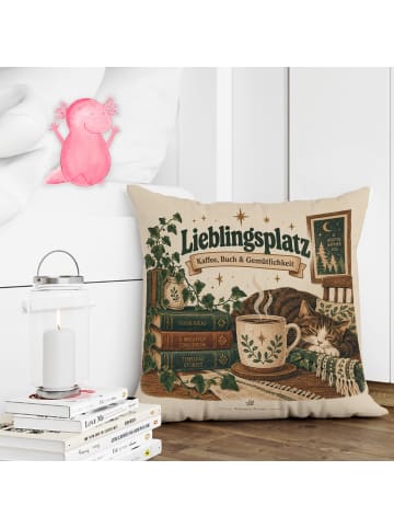 Mr. & Mrs. Panda Kissen Kaffeetasse gemütlich Design mit Spruch in Weiß