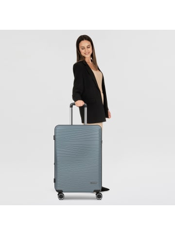 Franky Dallas 3.0 4 Rollen Trolley M 65 cm mit Dehnfalte in grey