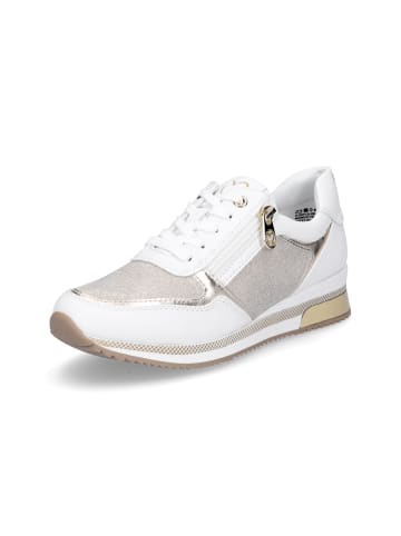 Marco Tozzi Sneaker in weiß gold