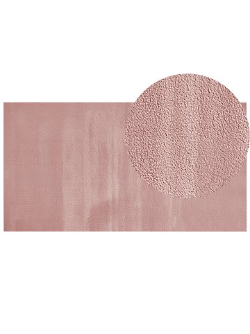 Beliani Shaggy MIRPUR in Rosa - (W) 80 x (L) 150 cm