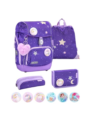 Belmil Premium Schulranzen-Set 5tlg. Comfy Plus"Dahlia" Für kleine Kinder, Erstklässler