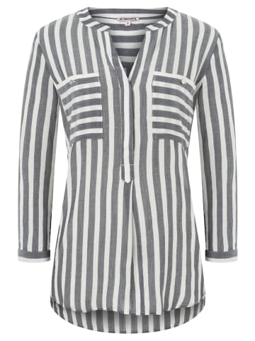 Timezone Bluse STRIPED HENLEY in Mehrfarbig