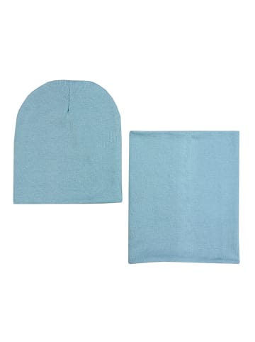TupTam Unisex Kinder Beanie Mütze Schlauchschal Set in mint