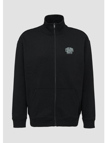 QS Sweatshirt Jacke in 9999_schwarz