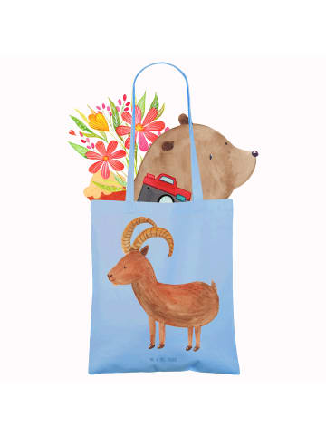 Mr. & Mrs. Panda Laptoptasche Sternzeichen Steinbock ohne Spruch in Sky Blue