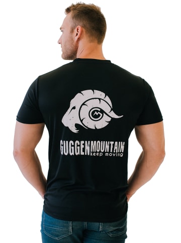 GUGGEN MOUNTAIN Funktionsshirt Uni in Schwarz