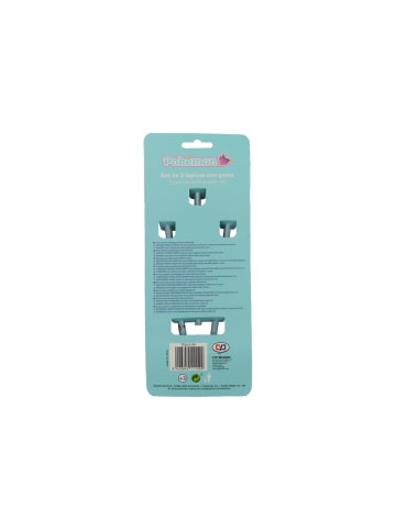 Pokémon Bleistift Set 3 teilig mit dekorativem Radiergummi Schulzubehör