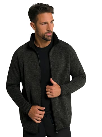 JP1880 Fleecejacke in schwarz