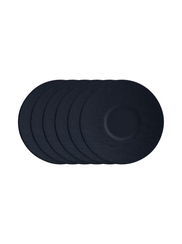 Villeroy & Boch Espressountertasse 6 Stk Manufacture Rock in schwarz