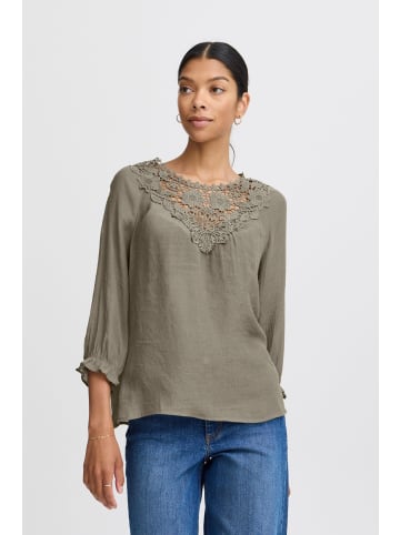 b. young Langarm-Bluse BYIKELLY Loose fit in Olive Night