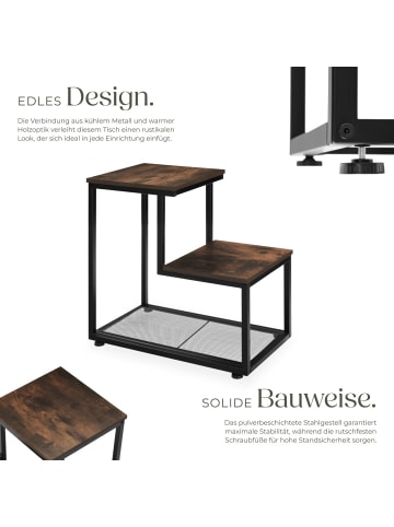 tectake Couchtisch Halifax 60,5x35,5x60,5cm
