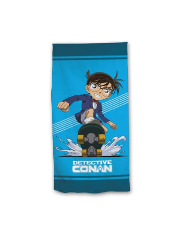 COFI 1453 Detektiv Conan Handtuch Badehandtuch Strandtuch 70x140 cm aus Polyeste in Blau
