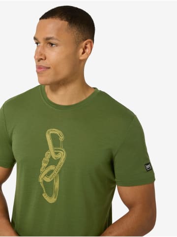 super.natural Merino T-Shirt CARABINERI in grün