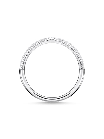Thomas Sabo Ring Infinity Mit Weißen Steinen Silber in silber, weiß