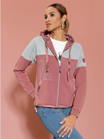 creation L Modal-Mix-Shirtjacke in rosenholz-hortensie-bedruckt