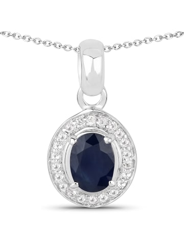 Xen Kette "mit blauem Saphir" in Silber