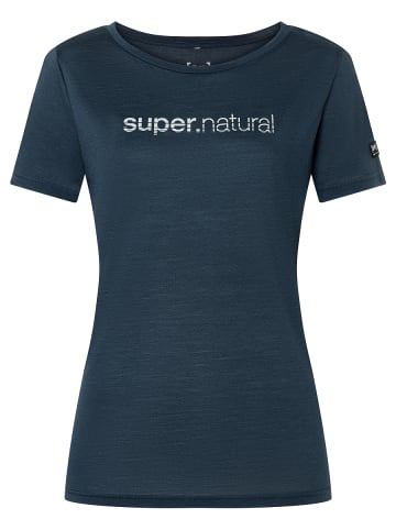 super.natural Merino T-Shirt in blau